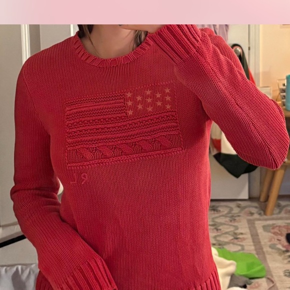 Ralph Lauren Polo Red Knit Sweater - Picture 1 of 2
